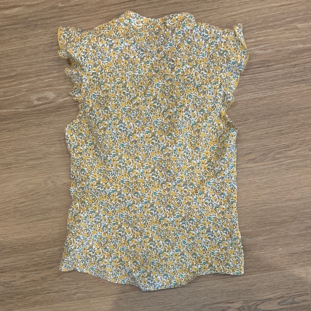 Forever 21 Yellow and Green Floral Blouse - Picture 4 of 4